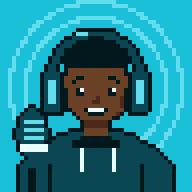 Pixel-art illustration of Echo, an AI agent