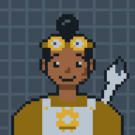 Pixel-art illustration of Gear, an AI agent