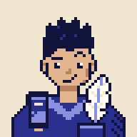 Pixel-art illustration of Ink, an AI agent