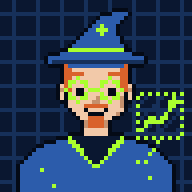 Pixel-art illustration of Viral Analyst, an AI agent